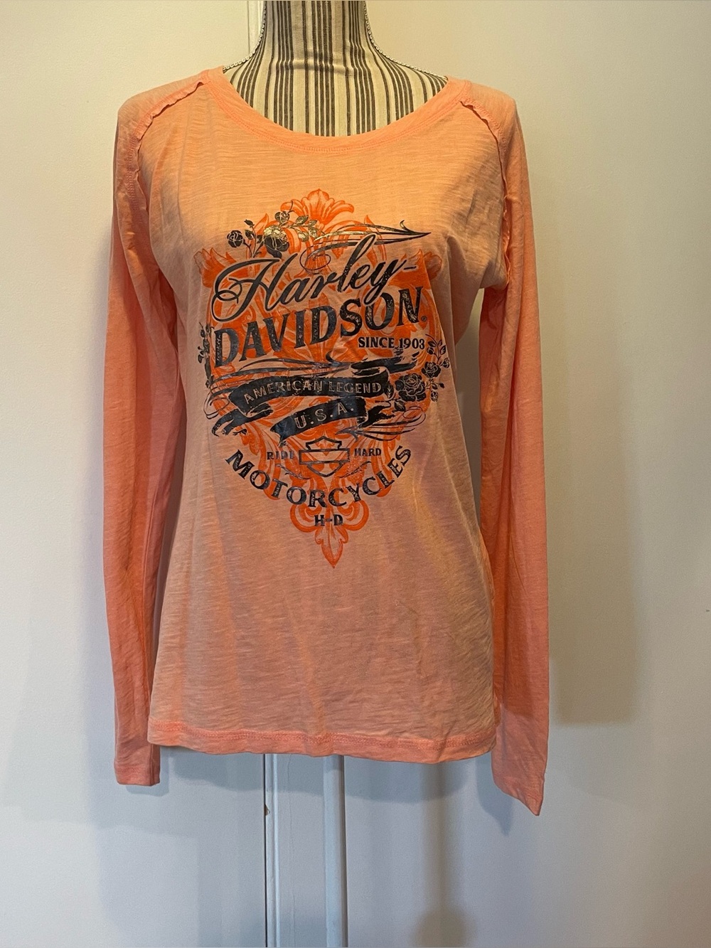 Harley Davidson Long Sleeve Raglan Graphic Tee Prescott, Arizona